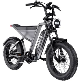 Gunai GUNAI-Y Elektrofahrrad für Erwachsene 20-Zoll-Offroad-Dirt-Elektro-Mountainbike mit 48V18AH Lithium-Ionen-Akku, 7-Gang-Vollfederung