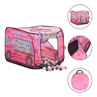 vidaXL Kinder-Spielzelt mit 250 Bällen Rosa 70x112x70 cm