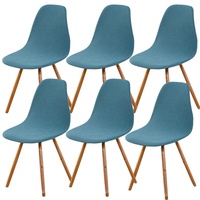 Stuhlhussen Skandinavische Stuhlbezug Esszimmer Stuhlhussen Skandinavische Schonbezüge Scandinavian 6er Set Himmelblau