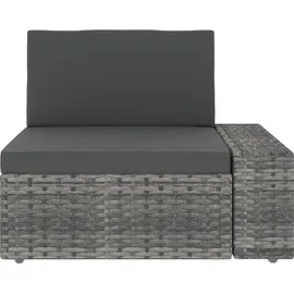 vidaXL Garten-Lounge-Set 5-tlg. grau