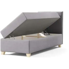 beautysofa HELEN MINI 100 x 200 cm Grau