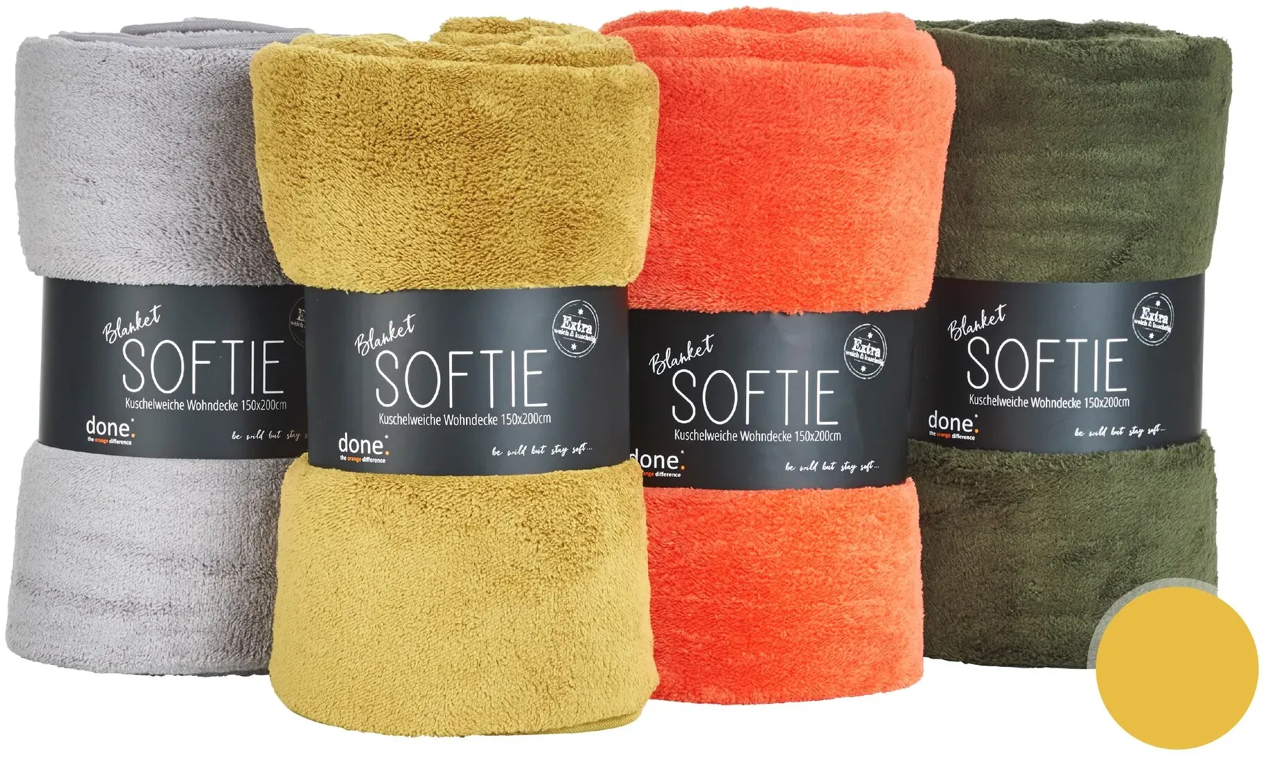 Done »Softie« Wohndecke  – erhältlich in 4 Farben