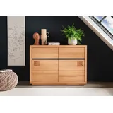 Main Möbel Sideboard 120 x 88 x 45 cm Kernbuche geölt