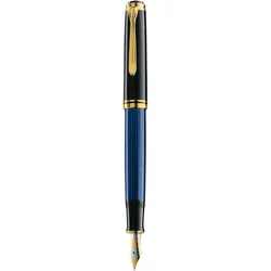 Pelikan Kolbenfüllhalter Souverän M800 Feder B schwarz/blau
