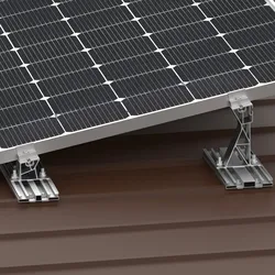 KENO Unterkonstruktion Trapezblech für 6 Module Quer-Montage mit 15 Grad