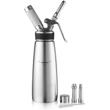 Sivaphe Sahnespender Edelstahl 500 ml Schlagsahne Spender Sahnebereiter für Küche zu Hause Freunde Party Dessert, Mutter Frauen Geschenk (Nein Kapseln)-MEHRWEG