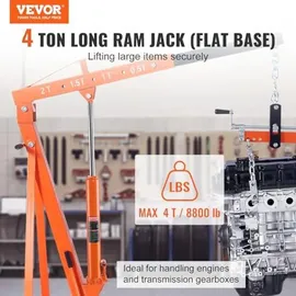 Vevor Wagenheber Stahl 4 t orange