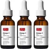 NATRAVOR Vegane Omega-3 natürliche Vasclear Tropfen, Natravor Drops, Omega-3 Herzgesundheitsunterstützung, für jedermann (3 Stück)