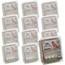 dehner natura premium Wildvogelfutter Futtertafel mit Insekten 12x300 g