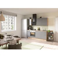 OPTIFIT Küchenzeile Linus 210 cm anthrazit