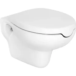 Wand-Tiefspül-WC Elida (Ausführung: Wand-Tiefspül-WC Elida aus Keramik weiß mit Öffnung 375x370x560mm)