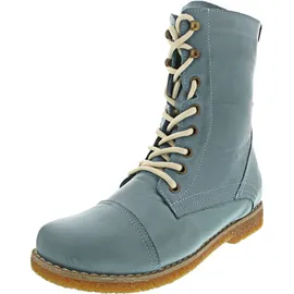 Andrea Conti Damen Stiefelette Schnürboot Leder 0348760, Größe:37 EU, Farbe:Blau - 37