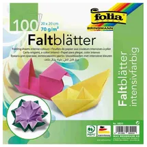Folia Faltblätter INTENSIV mehrfarbig 100 Blatt Bastelpapier 70 g/m2