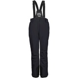 KILLTEC Damen, Funktionshose/Skihose mit abnehmbaren Trägern, Kantenschutz und Schneefang, Schwarz Blau, 36