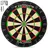 Kesser Dartscheibe Classic Sisal inkl. 9 Dartpfeilen mit Metallspitze