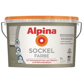 Alpina Sockelfarbe Grau matt 5 l