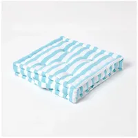 Homescapes Kissenbezug Gestreift 40 x 40 cm Blau