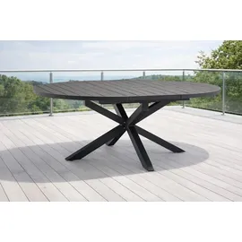 Destiny ARONA Gartentisch Ø 145/199 x 75 cm Anthrazit