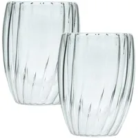 Intirilife Doppelwandiges Thermo Glas 0,21 l 2-tlg.