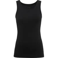 SCHIESSER Pure Rib Unterhemd, U-Ausschnitt, für Damen, Schwarz 36