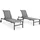 vidaXL Sonnenliege 116 x 48 x 38 cm Grau