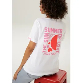 Aniston CASUAL T-Shirt Rot/Weiß 40/42