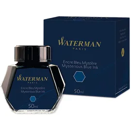 Waterman Füllertinte im Tintenfass Mysterious Blue Tintenflacon mit 50 ml