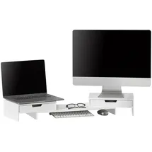 SoBuy Monitorständer Weiß