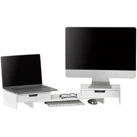 SoBuy Monitorständer Weiß