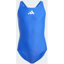 adidas Solid Small Logo Badeanzug Semi Lucid Blue/White 110
