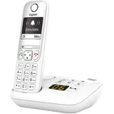 Gigaset Gigaset AS690A, Schnurloses Telefon mit Anrufbeantworter Schnurloses DECT-Telefon (Mobilteile: 1, Freisprechen & Anrufschutz & kontrastreiches Display)