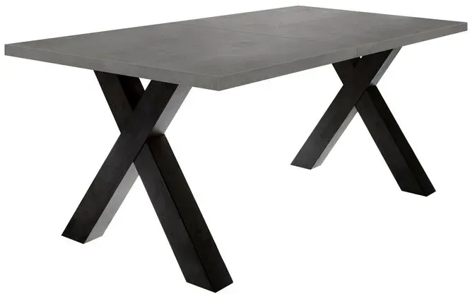 Mäusbacher Esstisch mit Auszug Big System 160/210 x 90 cm Dekor Grau Graphit 160