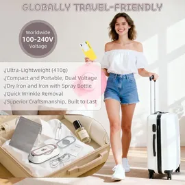newbealer Reisebügeleisen Mini Tragbares weiß