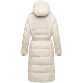 Navahoo Damen Langer Materialmix-Wintermantel warmer Plüschmantel aus angesagtem Materialmix und herausnehmbarem Einsatz mit Kapuze Kuscheltraum 14 Offwhite Gr. XXL (44), weiß, Obermaterial 1: 100% Polyester. Obermaterial 2: 100% Nylon.