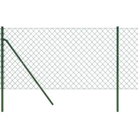vidaXL Maschendrahtzaun Grün 0,8x25 m