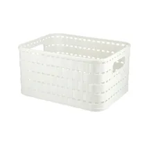 Rotho Aufbewahrungskorb COUNTRY 18 x 14 x 10 cm weiß