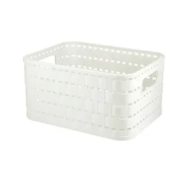 Rotho Aufbewahrungskorb COUNTRY 18 x 14 x 10 cm weiß
