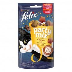 Felix Party Mix Original kattensnoep 60 gram  4 x 60 g