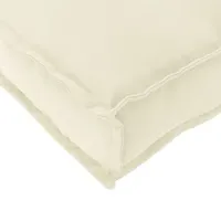 VidaXL Paletten-Rückenkissen Creme 120x40x12 cm Oxford-Gewebe