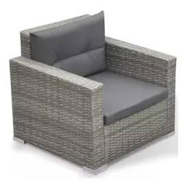 vidaXL Garten-Lounge-Set grau 41879