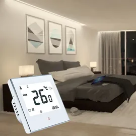 Lixada Irishom 16A Temperaturregler wöchentlich programmierbar LCD-Display T-Touch-Bildschirm