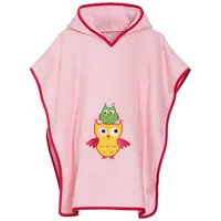Playshoes Bademantel Handtuch Unisex Kinder,Eule,L (ab ca. 4 Jahre)