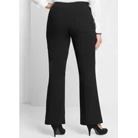 Sheego Jerseyhose Bootcuthose Innenbeinlänge ca. 75 cm schwarz 104