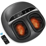 RENPHO Fußmassagegerät mit Wärme, Shiatsu fussmassagegerät elektrisch; Geschenke für Mama, Frauen, Männer; mit Wärmefunktion, Kneten, Rollen and Luftkompression, Fernbedienung, Revitalisiert Müde Füße