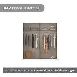 Rauch Drehtürenschrank YLVA 180 x 197 x 54 cm Weiß