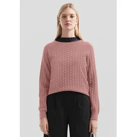 QS Strickpullover mit Strukturmuster Pink S