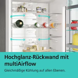 Siemens iQ300 KG36N2WCF Kühl-Gefrierkombination (321 l, 1860 mm hoch, Weiß)