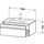 Duravit Ketho 100x55cm, T, f EWT mitt., 1 Ausz., wandhängend