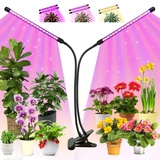 KEAWEO Pflanzenlampe LED, Pflanzenlicht Pflanzenleuchte Vollspektrum, Plant Grow Light Lampe, Pflanzenlampen mit Zeitschaltuhr 3/9/12H, 3 Modus Wachstumslampe 10 Helligkeitsstufen für Zimmerpflanzen