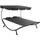 LINDER EXCLUSIV Doppel-Sonnenliege 135 x 135 x 155 cm Grau